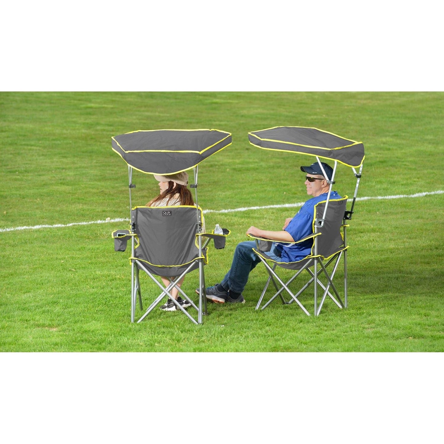 Quik Shade Portable Chairs Quik Shade | Heavy Duty Max Shade Chair - Grey 161636DS