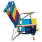 RIO Backpack Chair RIO | 12" Aluminum 3-Position removable Backpack Chair - Multi Stripe SC602R-2000-1