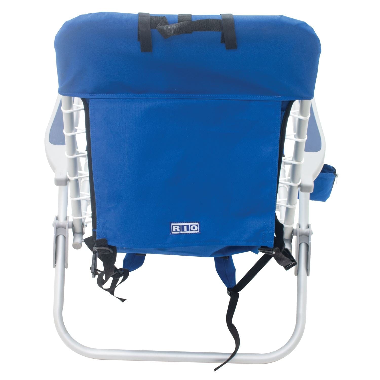 RIO Lace up aluminum backpack chair CROSS HATCH BLU