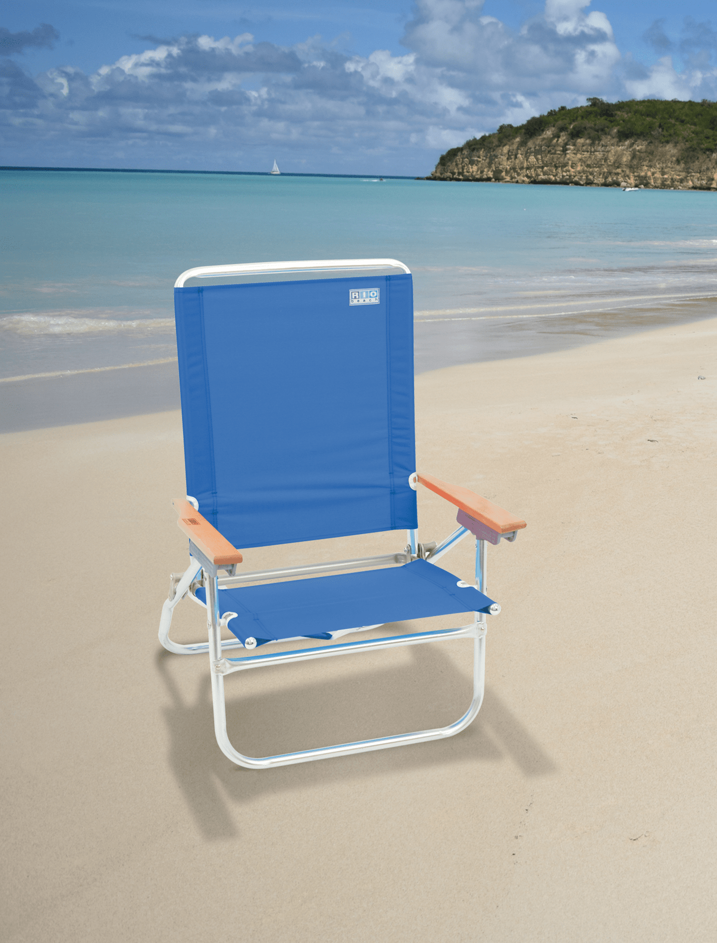RIO Beach Chair RIO Beach | 4-Position Easy In-Easy Out Beach Chair - Blue SC602-46-1