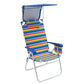 RIO Beach Chair RIO Beach | Hi-Boy Beach Chair with Canopy - Stripe SC643HCP-1909-1