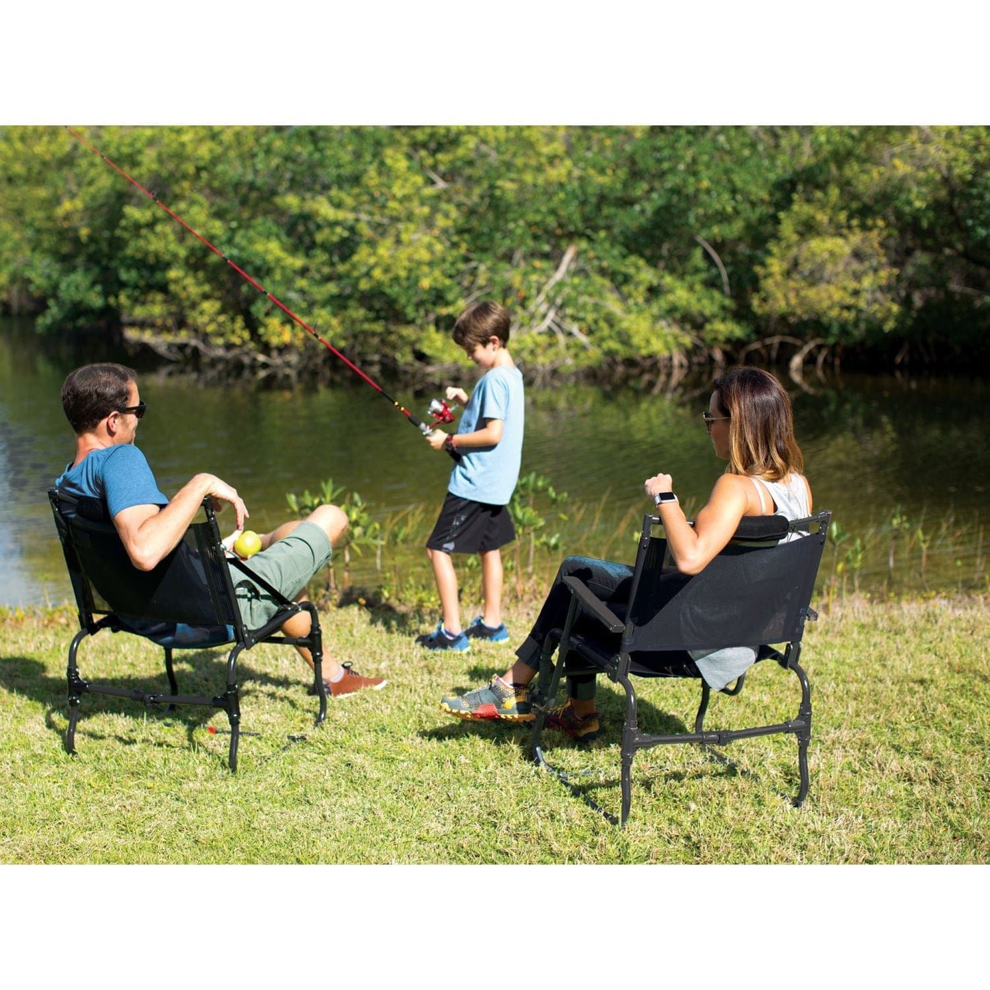 RIO Chair RIO Gear | Compact Traveler Large 12.5" Seat Height with Hard Arms DFC104-10-1