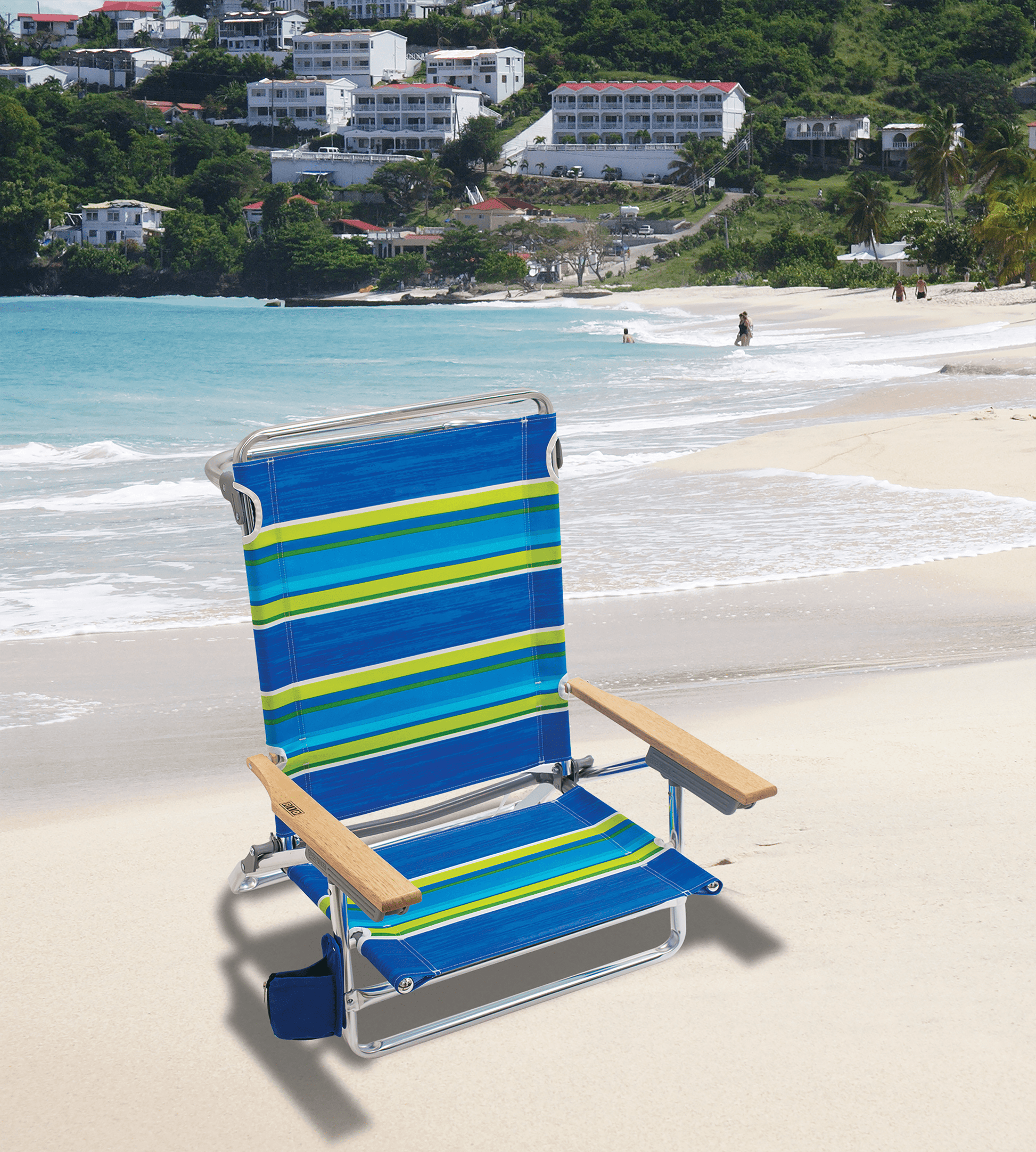 RIO Folding Chairs & Stools RIO Beach | Classic 5 Position Layflat Folding Chair SC592-2005-1