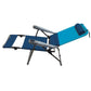 RIO Patio Furniture RIO Gear | 4-Position Ottoman Lounger - Blue Sky/Navy GR569-432-1