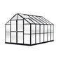 Riverstone Industries Deluxe Greenhouse Kit 12' x 8' x 7'6" Riverstone | MONT Growers Edition Greenhouse - Black Finish MONT-12-BK-GROWERS