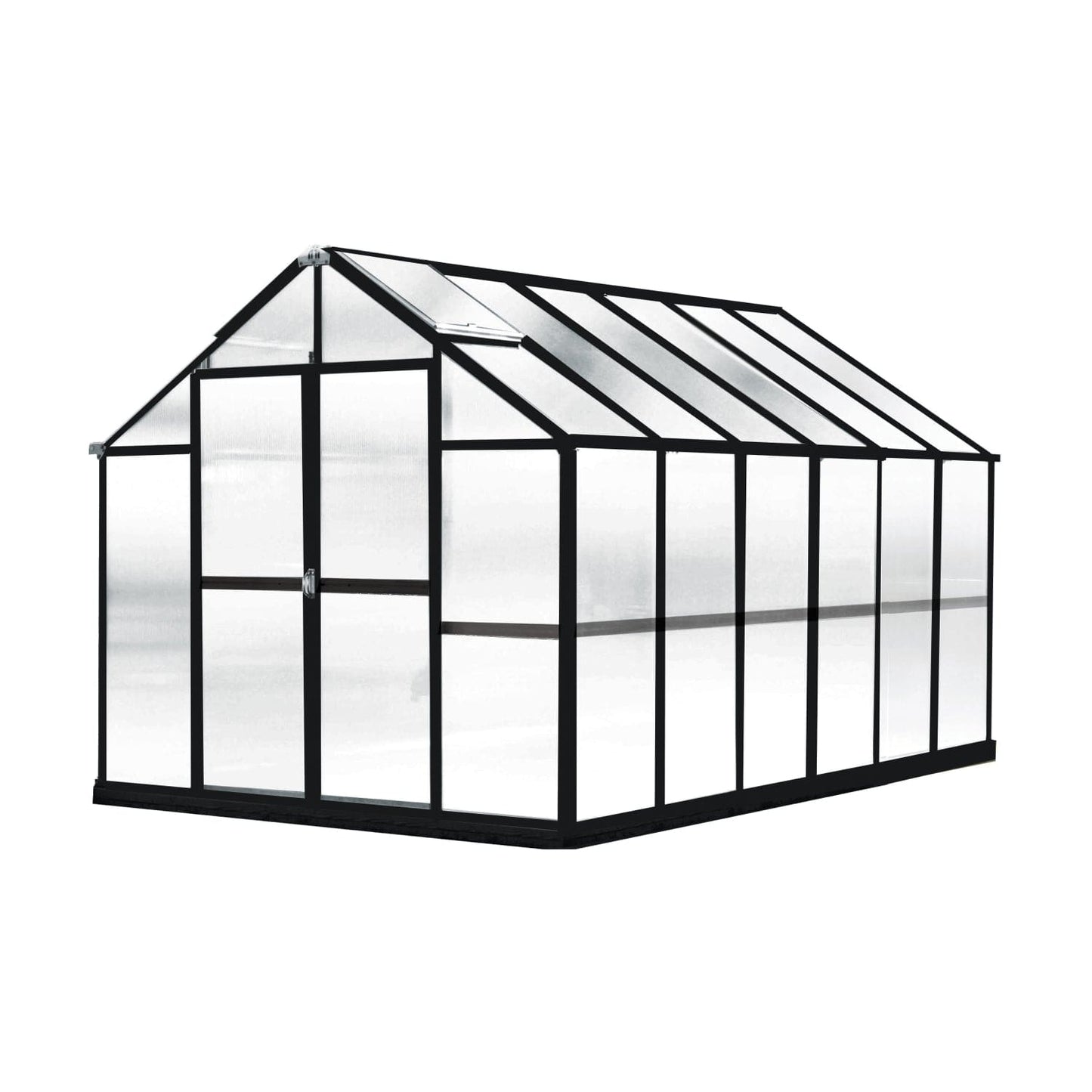 Riverstone Industries Deluxe Greenhouse Kit 12' x 8' x 7'6" Riverstone | MONT Growers Edition Greenhouse - Black Finish MONT-12-BK-GROWERS