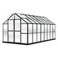 Riverstone Industries Deluxe Greenhouse Kit 16' x 8' x 7'6" Riverstone | MONT Growers Edition Greenhouse - Black Finish MONT-16-BK-GROWERS
