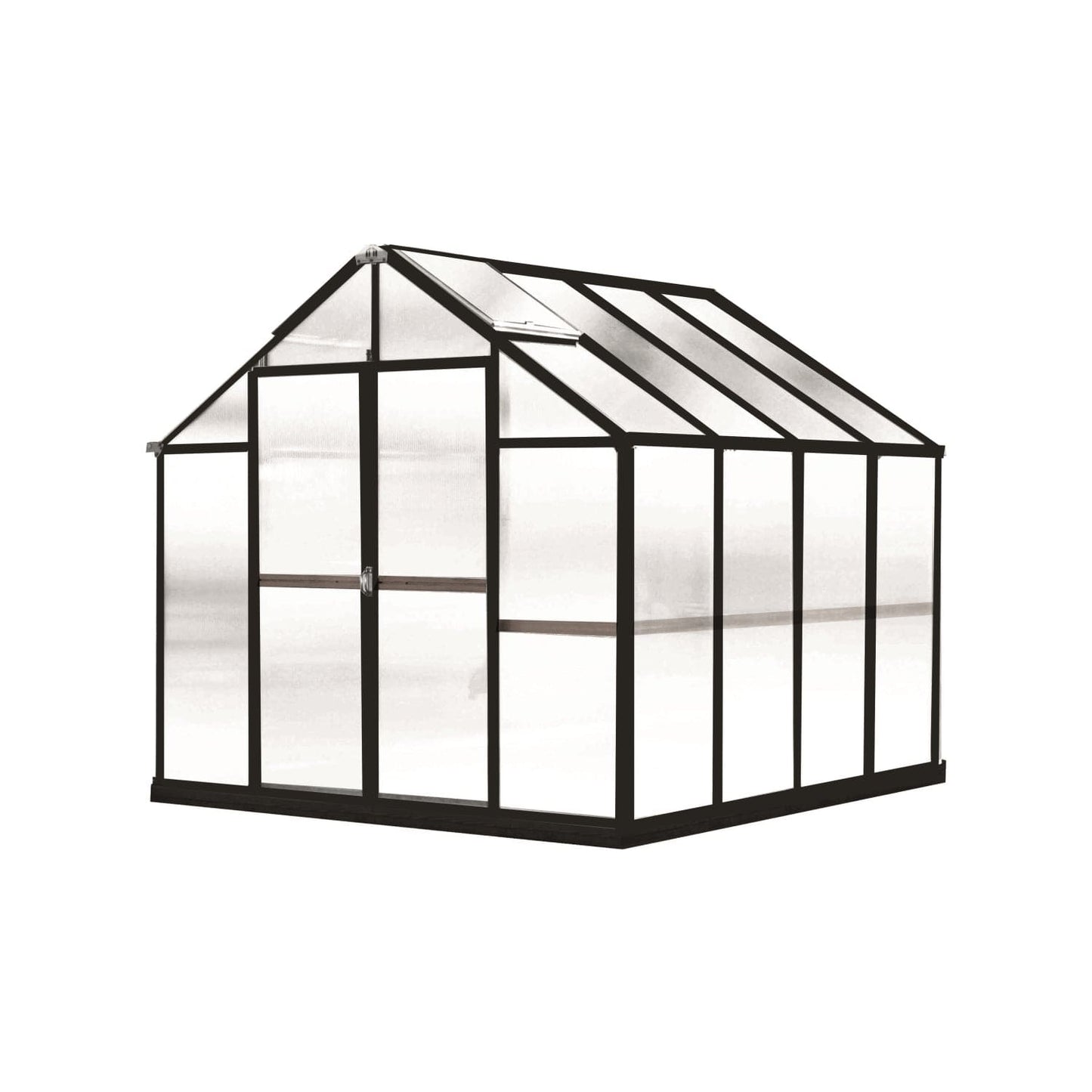 Riverstone Industries Deluxe Greenhouse Kit 8' x 8' x 7'6" Riverstone | MONT Growers Edition Greenhouse - Black Finish MONT-8-BK-GROWERS