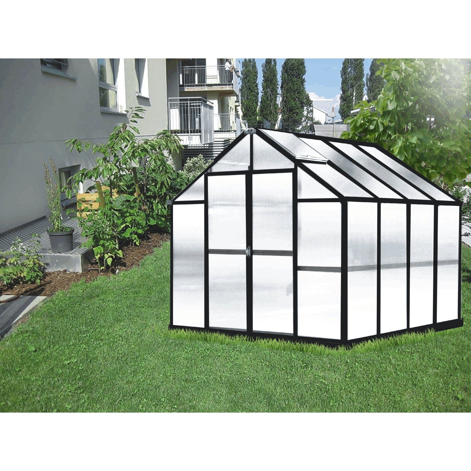 Riverstone Industries Deluxe Greenhouse Kit Riverstone | MONT Growers Edition Greenhouse - Black Finish