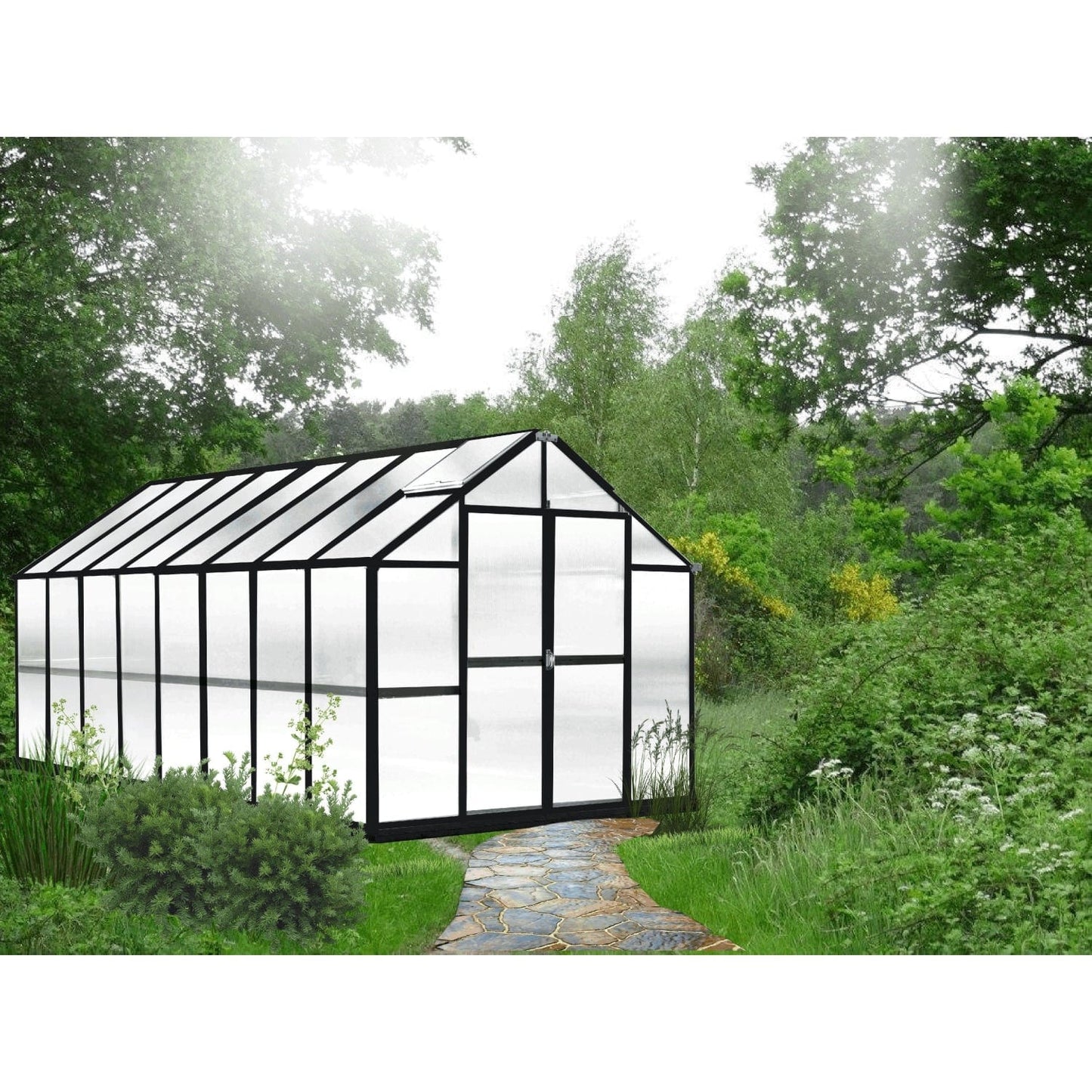 Riverstone Industries Deluxe Greenhouse Kit Riverstone | MONT Growers Edition Greenhouse - Black Finish