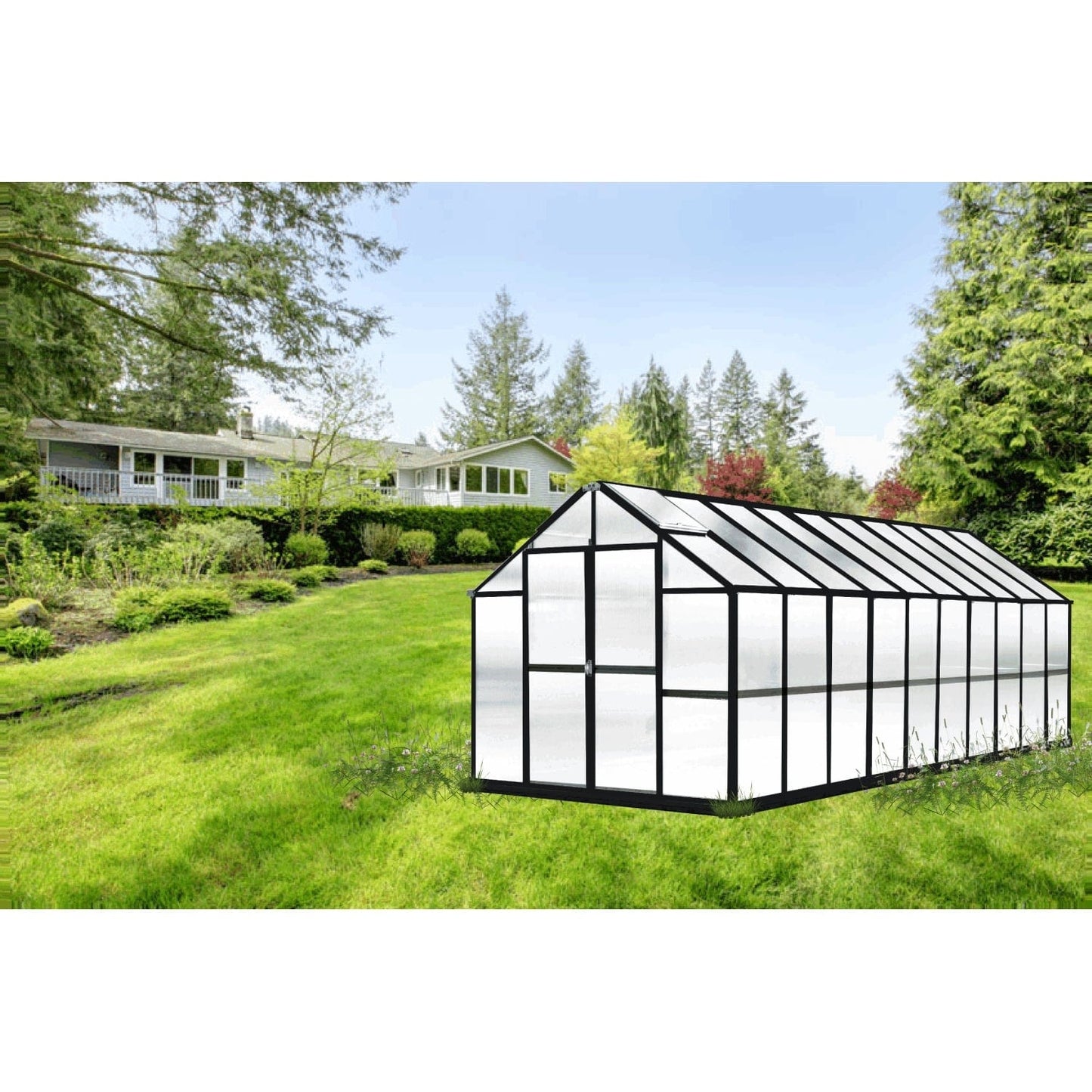 Riverstone Industries Deluxe Greenhouse Kit Riverstone | MONT Growers Edition Greenhouse - Black Finish