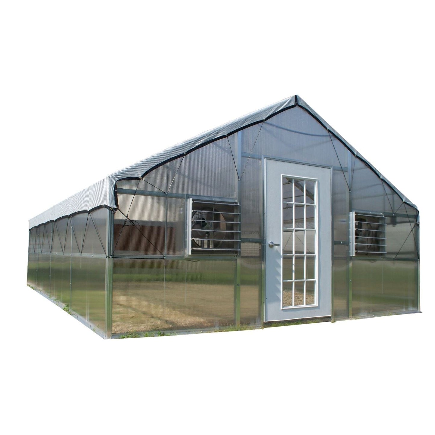 Riverstone Industries Deluxe Greenhouse Kit Riverstone | Wallace - Premium Grower's Edition - 16FT x 24FT Educational Greenhouse Kit With 8FT High Walls R16248-PG