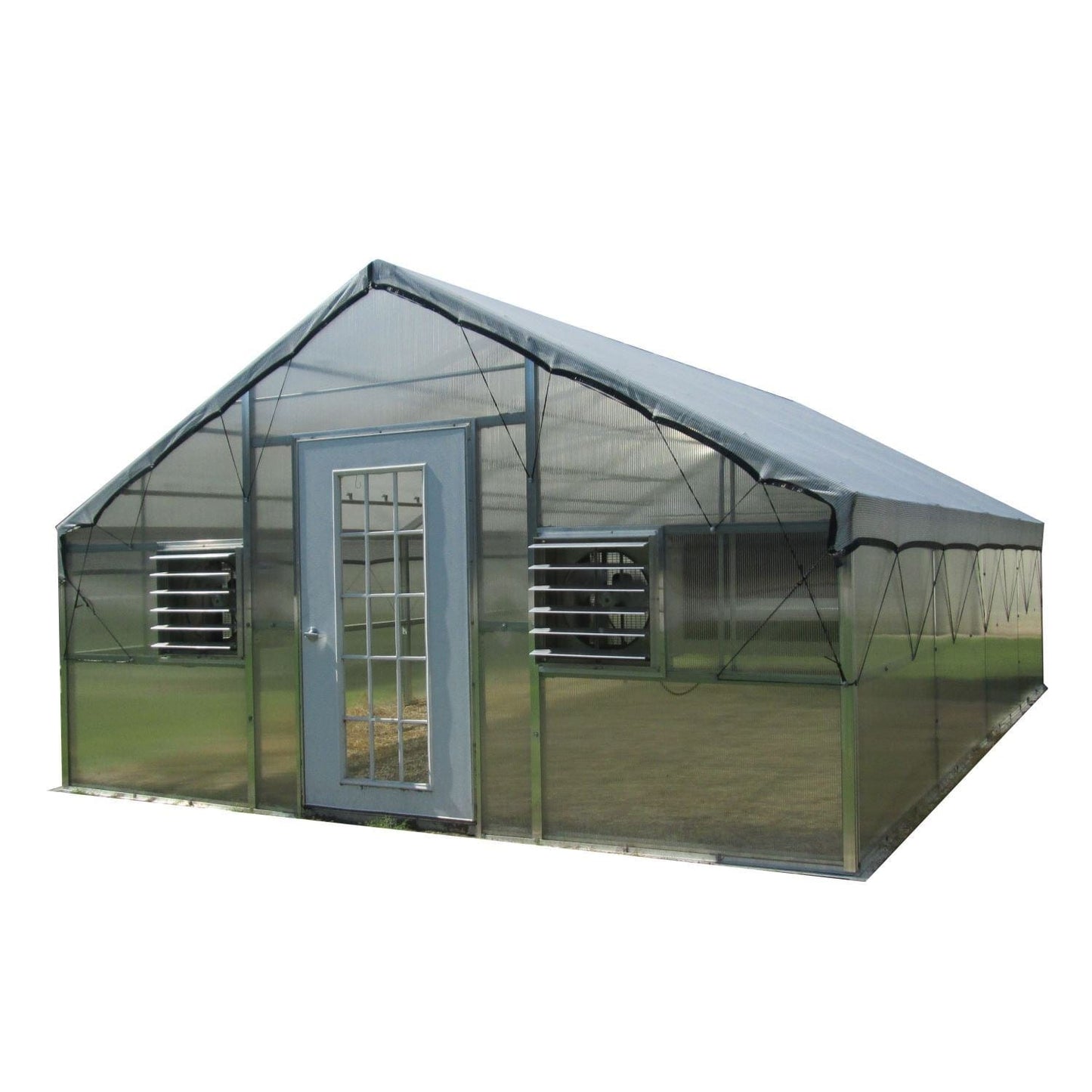 Riverstone Industries Educational Greenhouse Kit Riverstone | Whitney 12FT x 24FT Educational Greenhouse Kit With 8FT High Walls R12248-P