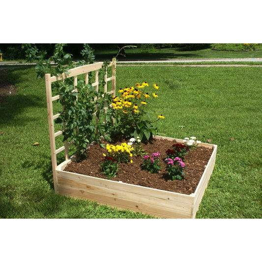 EDEN Raised Garden Bed with Trellis (4' x 4' x 11") With 44" Trellis - mygreenhousestore.com