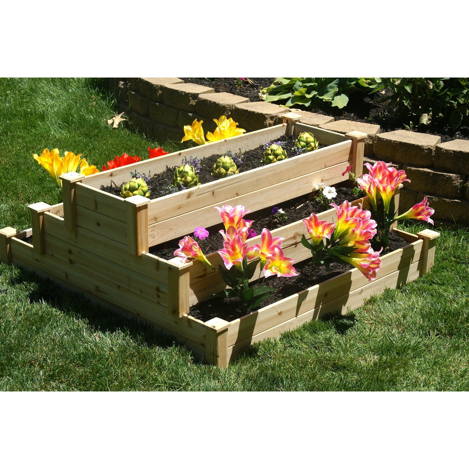 Riverstone | EDEN Waterfall / Pyramid Garden Bed Kit ...