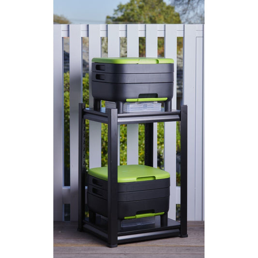 Riverstone Industries Gardening Riverstone | Maze Medium Two Worm Farm Starter Kit With Shelving RSI-MC-WORM-MFK