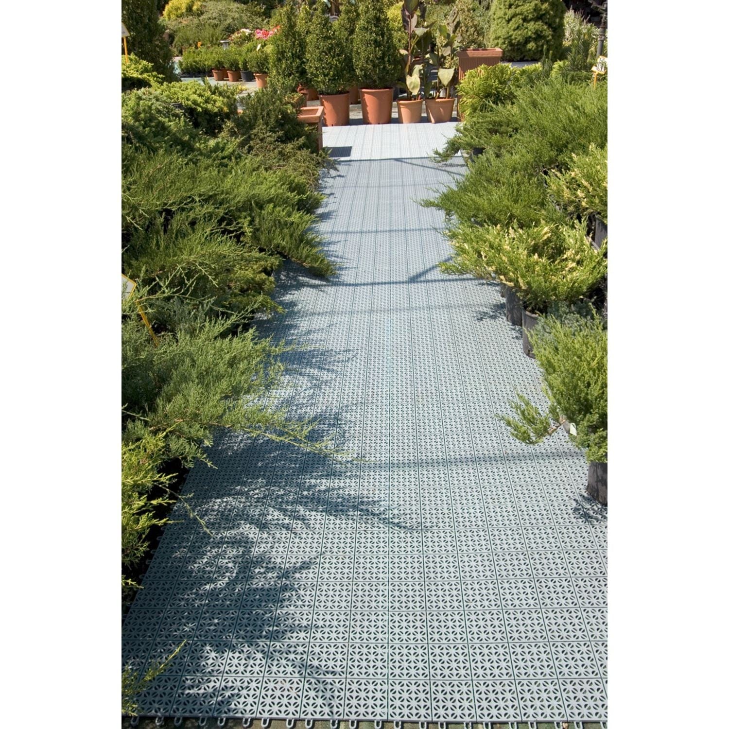 Riverstone Industries Greenhouse Accessories Riverstone | MONT 24' Greenhouse Interlocking Flooring System - 63 Tiles Kit