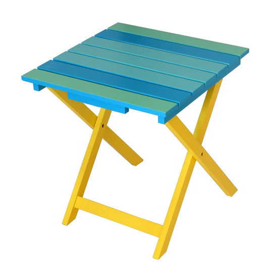 Riverstone Industries Outdoor Chairs Riverstone | Adirondack Chair with Side Table - Tropical Beach RSI-AC-BG-T