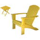 Riverstone Industries Outdoor Chairs Riverstone | Adirondack Chair with Side Table - Yellow RSI-AC-YE-T