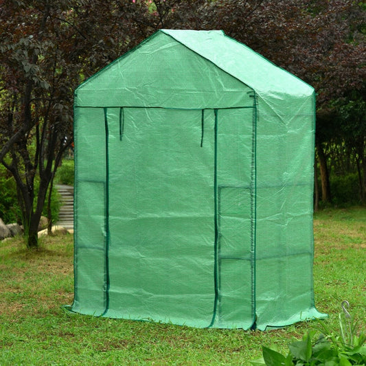 Riverstone Industries Genesis Portable Walk-in Greenhouse with Heavy Duty Opaqua Cover - mygreenhousestore.com