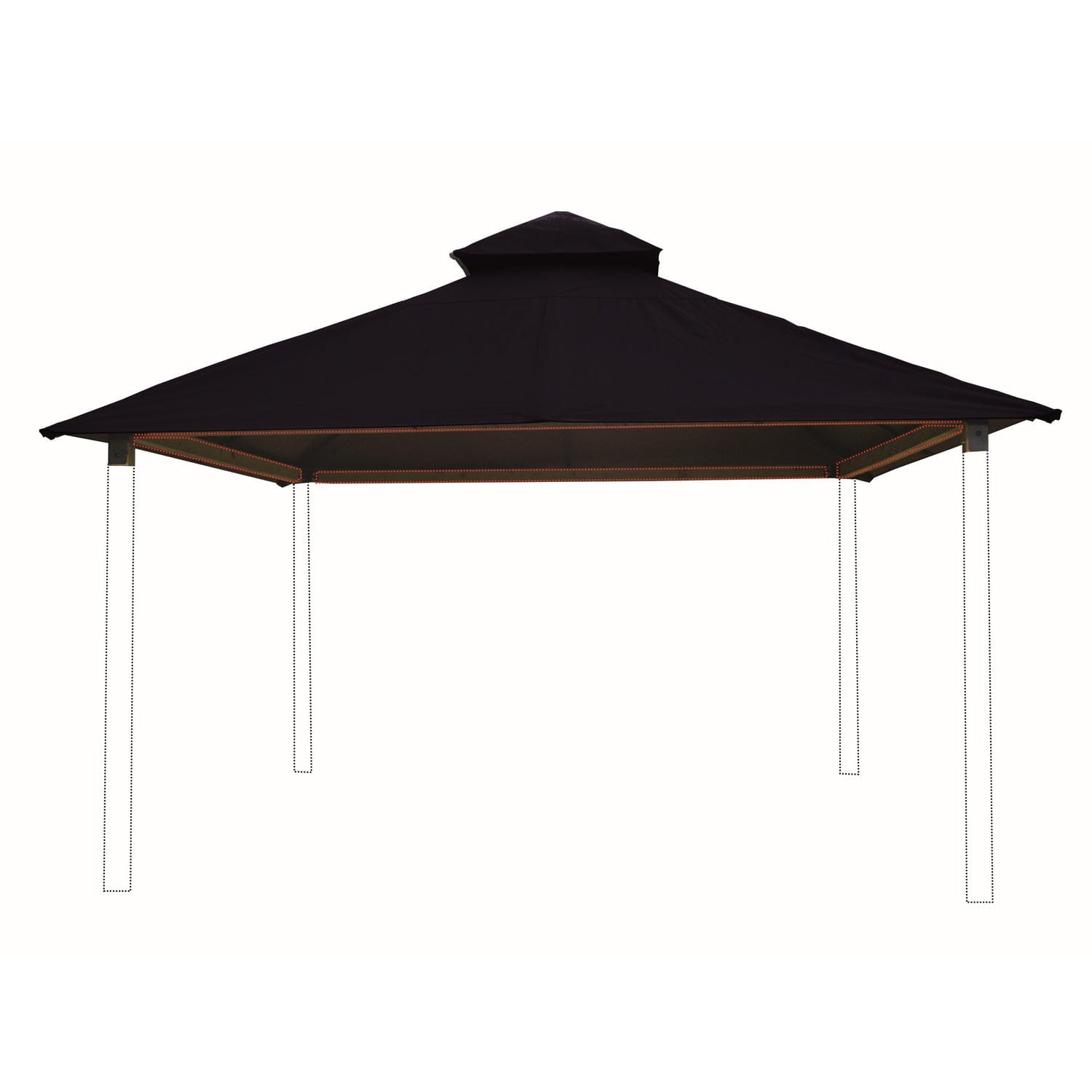 Riverstone Industries Soft Top Gazebos 12FT X 12FT Riverstone | ACACIA Gazebo Roof Framing and Mounting Kit With OutDURA Canopy - Captain Navy AGOK12-CAPTAIN-NAVY