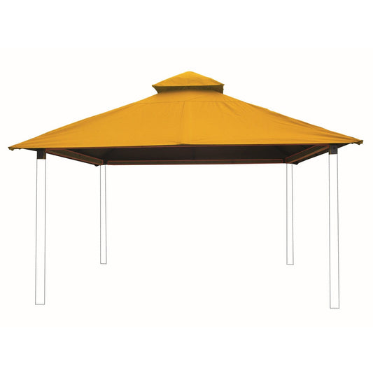 Riverstone Industries Soft Top Gazebos 12FT X 12FT Riverstone | ACACIA Gazebo Roof Framing and Mounting Kit With OutDURA Canopy - Dandelion AGOK12-DANDELION