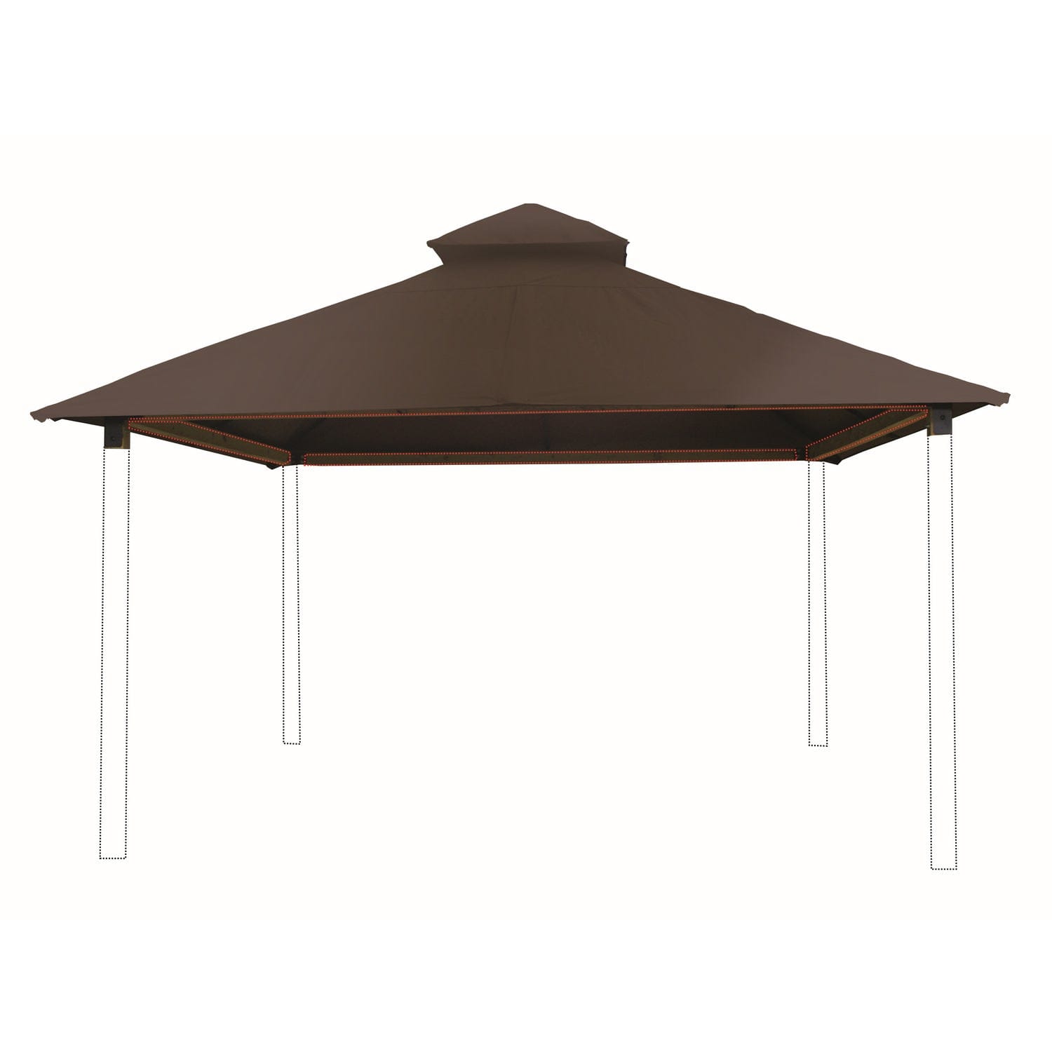 Riverstone Industries Soft Top Gazebos 12FT X 12FT Riverstone | ACACIA Gazebo Roof Framing and Mounting Kit With OutDURA Canopy - Desert Beige AGOK12-DESERT-BEIGE
