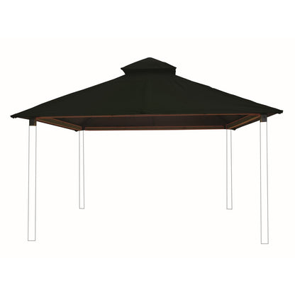 Riverstone Industries Soft Top Gazebos 12FT X 12FT Riverstone | ACACIA Gazebo Roof Framing and Mounting Kit With OutDURA Canopy - Forest Green AGOK12-FOREST-GREEN