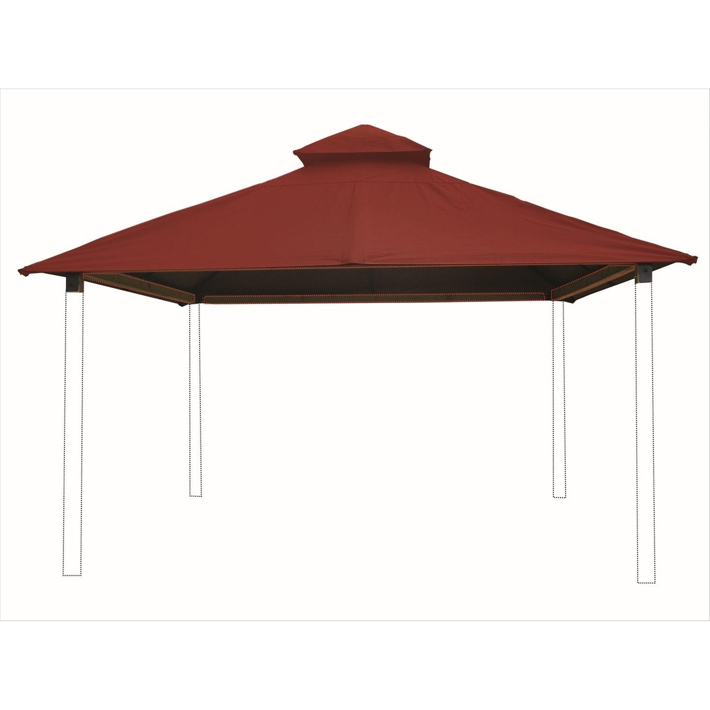 Riverstone Industries Soft Top Gazebos 12FT X 12FT Riverstone | ACACIA Gazebo Roof Framing and Mounting Kit With OutDURA Canopy - Pottery AGOK12-POTTERY