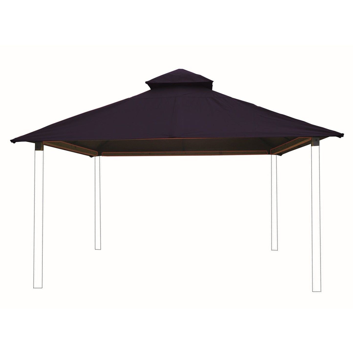 Riverstone Industries Soft Top Gazebos 12FT X 12FT Riverstone | ACACIA Gazebo Roof Framing and Mounting Kit With OutDURA Canopy - Purple Haze AGOK12-PURPLE-HAZE