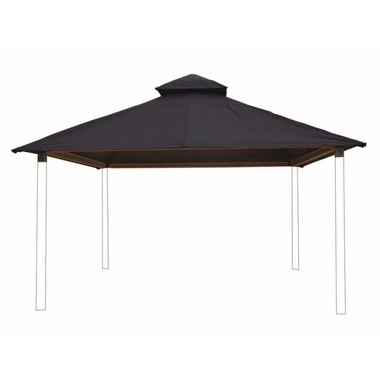 Riverstone Industries Soft Top Gazebos 12FT X 12FT Riverstone | ACACIA Gazebo Roof Framing and Mounting Kit With OutDURA Canopy - Steel Blue AGOK12-STEEL-BLUE