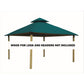 Riverstone Industries Soft Top Gazebos Riverstone | ACACIA Gazebo Roof Framing and Mounting Kit With OutDURA Canopy - Aqua Marine