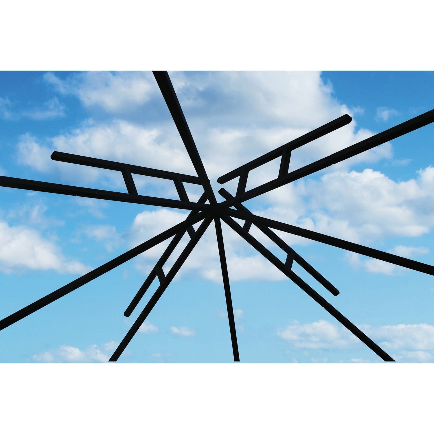 Riverstone Industries Soft Top Gazebos Riverstone | ACACIA Gazebo Roof Framing and Mounting Kit With OutDURA Canopy - Black