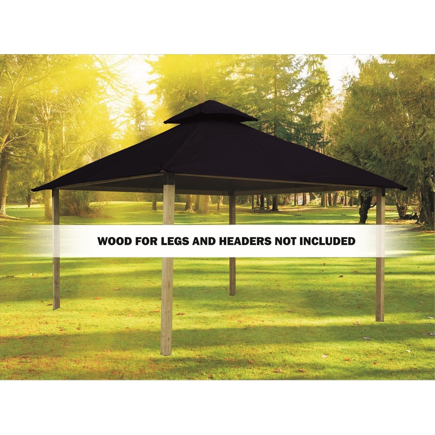 Riverstone Industries Soft Top Gazebos Riverstone | ACACIA Gazebo Roof Framing and Mounting Kit With OutDURA Canopy - Captain Navy