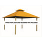 Riverstone Industries Soft Top Gazebos Riverstone | ACACIA Gazebo Roof Framing and Mounting Kit With OutDURA Canopy - Dandelion