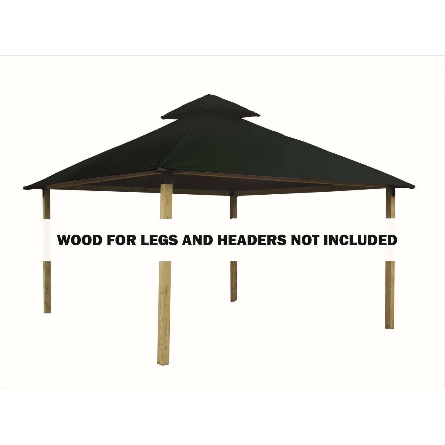 Riverstone Industries Soft Top Gazebos Riverstone | ACACIA Gazebo Roof Framing and Mounting Kit With OutDURA Canopy - Forest Green