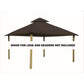 Riverstone Industries Soft Top Gazebos Riverstone | ACACIA Gazebo Roof Framing and Mounting Kit With OutDURA Canopy - Kona