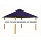 Riverstone Industries Soft Top Gazebos Riverstone | ACACIA Gazebo Roof Framing and Mounting Kit With OutDURA Canopy - Pacific Blue