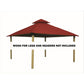 Riverstone Industries Soft Top Gazebos Riverstone | ACACIA Gazebo Roof Framing and Mounting Kit With OutDURA Canopy - Pottery