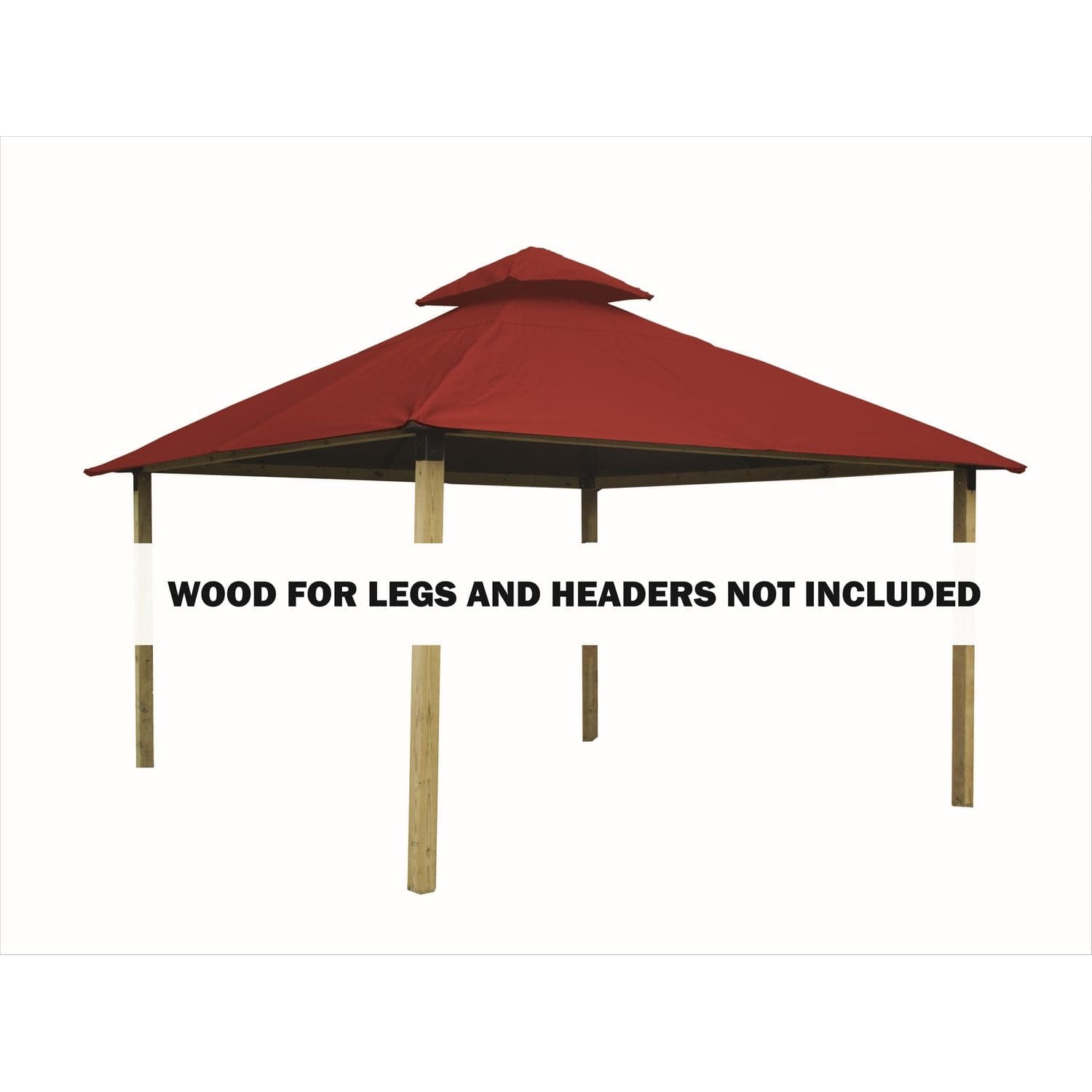 Riverstone Industries Soft Top Gazebos Riverstone | ACACIA Gazebo Roof Framing and Mounting Kit With OutDURA Canopy - Pottery
