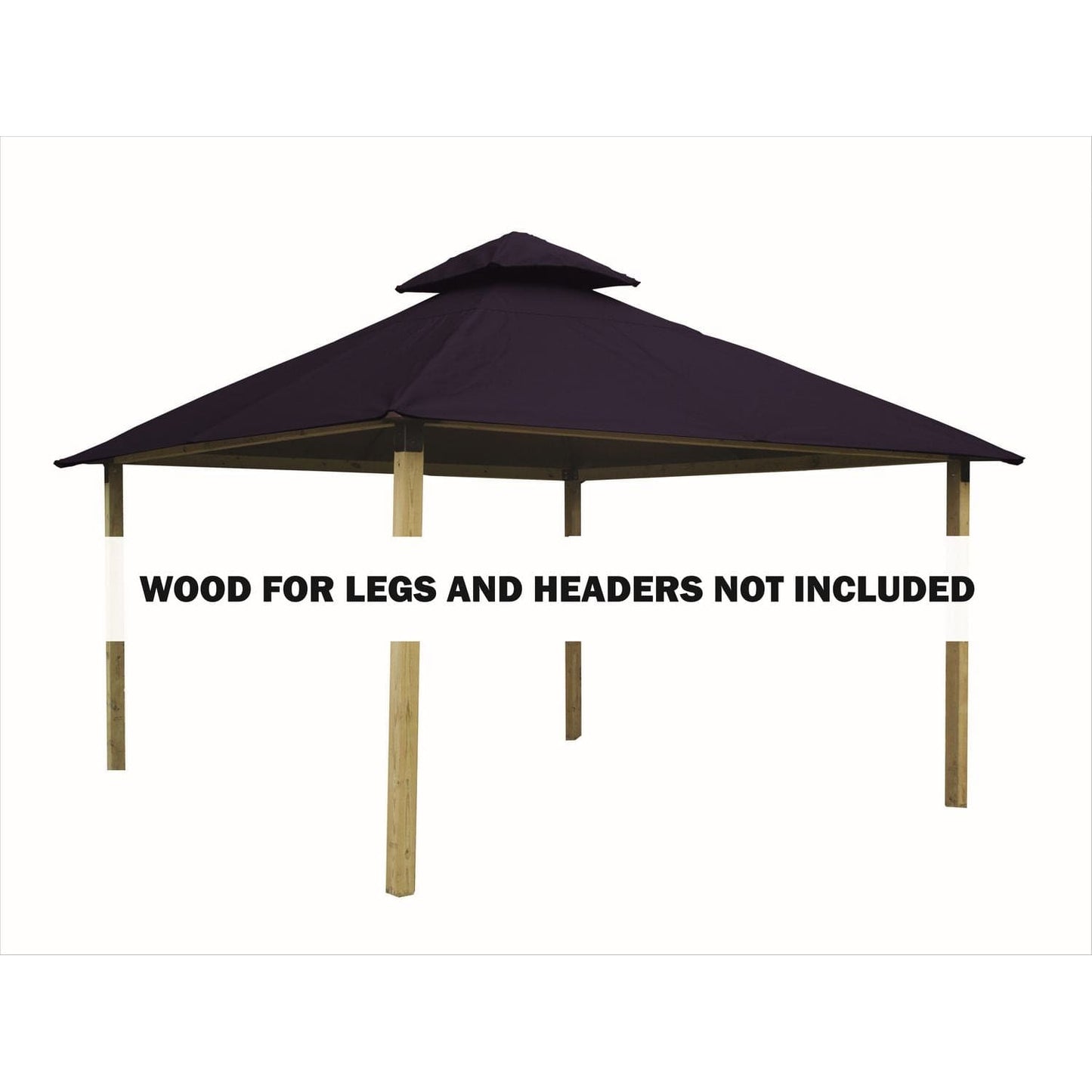 Riverstone Industries Soft Top Gazebos Riverstone | ACACIA Gazebo Roof Framing and Mounting Kit With OutDURA Canopy - Purple Haze