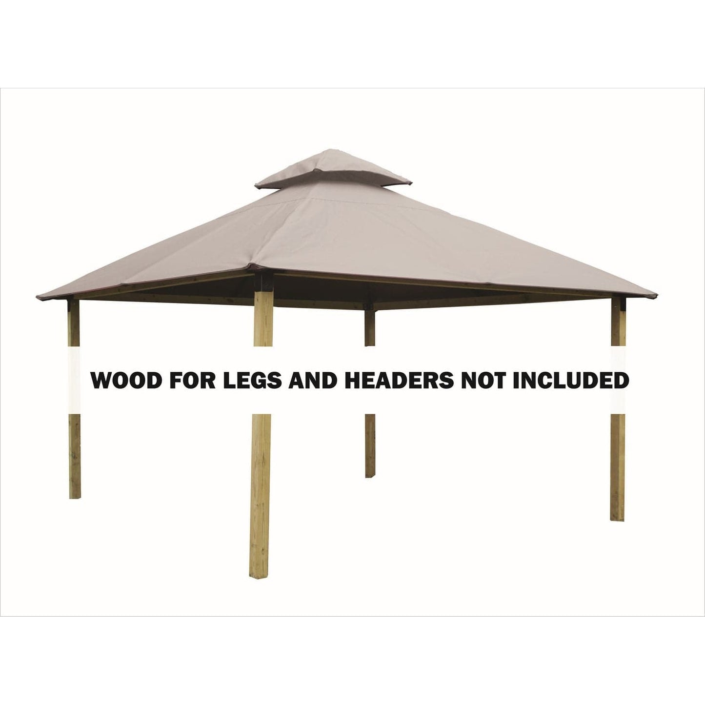 Riverstone Industries Soft Top Gazebos Riverstone | ACACIA Gazebo Roof Framing and Mounting Kit With OutDURA Canopy - Sand