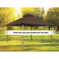 Riverstone Industries Soft Top Gazebos Riverstone | ACACIA Gazebo Roof Framing and Mounting Kit With OutDURA Canopy - Stone