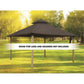 Riverstone Industries Soft Top Gazebos Riverstone | ACACIA Gazebo Roof Framing and Mounting Kit With OutDURA Canopy - Taupe