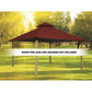 Riverstone Industries Soft Top Gazebos Riverstone | ACACIA Gazebo Roof Framing and Mounting Kit With OutDURA Canopy - Terracotta