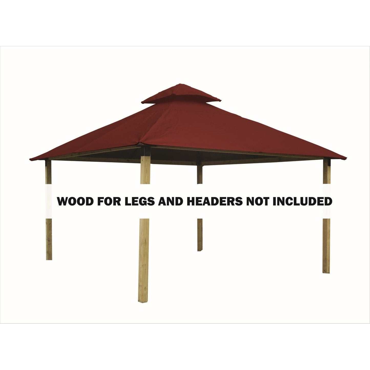 Riverstone Industries Soft Top Gazebos Riverstone | ACACIA Gazebo Roof Framing and Mounting Kit With OutDURA Canopy - Terracotta