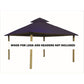 Riverstone Industries Soft Top Gazebos Riverstone | ACACIA Gazebo Roof Framing and Mounting Kit With SunDURA Canopy - Admiral Navy
