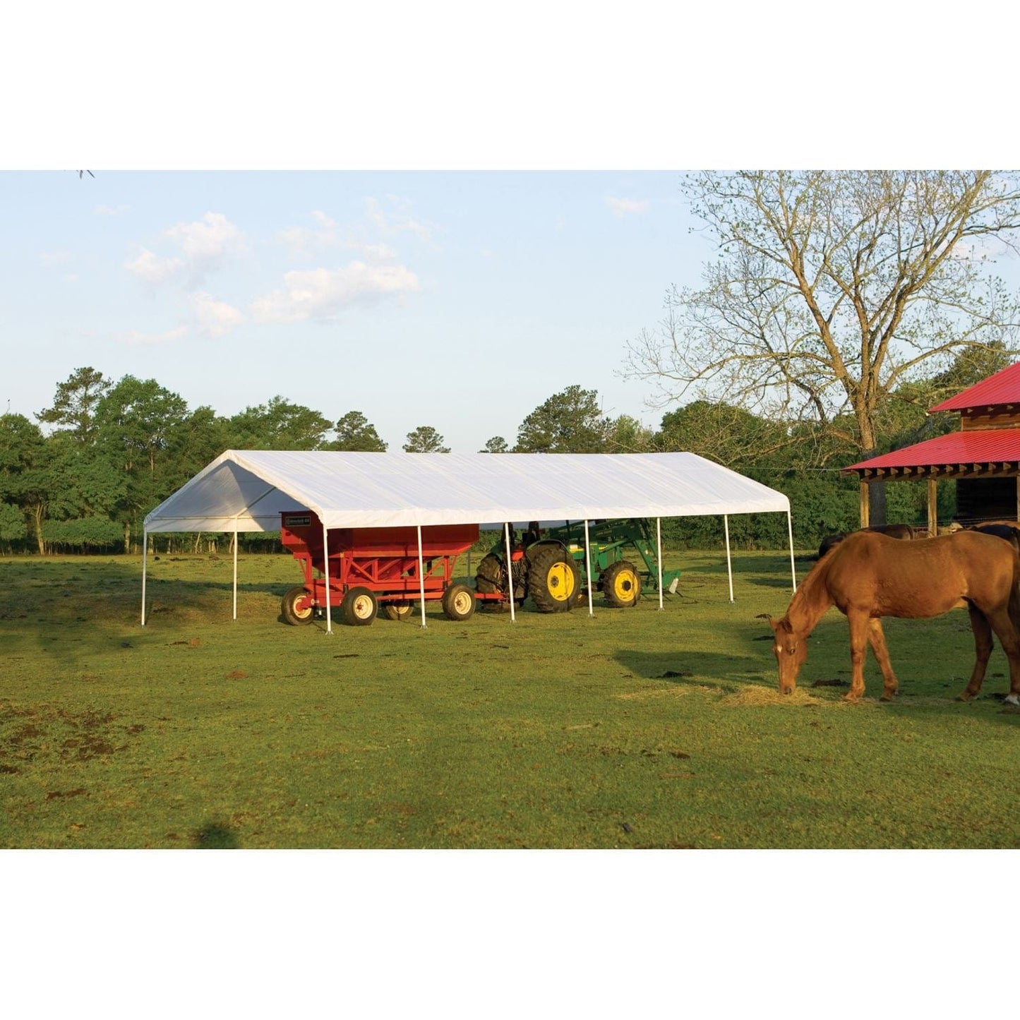 ShelterLogic Canopies ShelterLogic | SuperMax Canopy 18 x 40 ft. White 26764