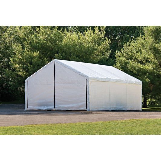 ShelterLogic Canopy Enclosure Kit ShelterLogic | Canopy Enclosure Kit 18 × 30 ft. White (FR Rated - Frame and Canopy Sold Separately) 26179