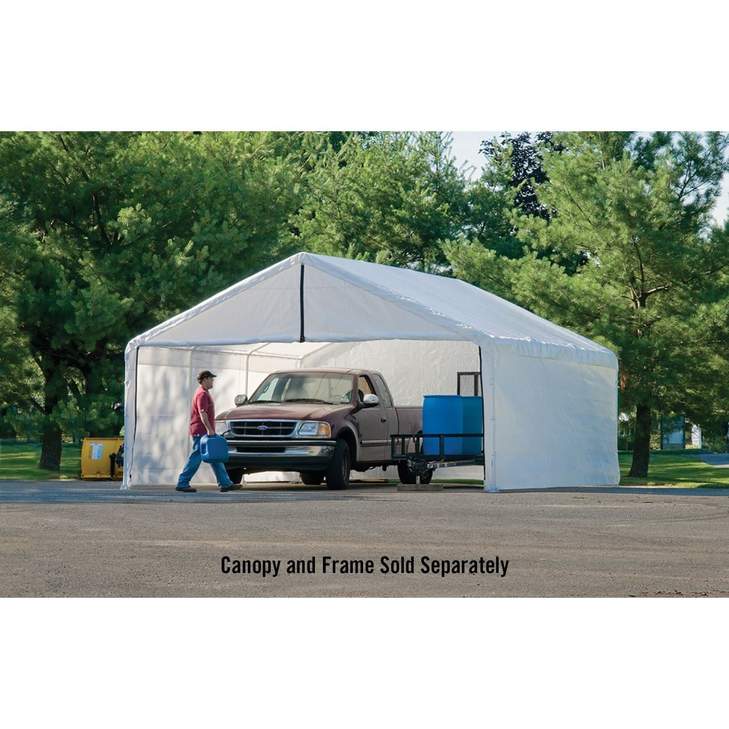 ShelterLogic Canopy Enclosure Kit ShelterLogic | Canopy Enclosure Kit 18 × 30 ft. White (FR Rated - Frame and Canopy Sold Separately) 26179